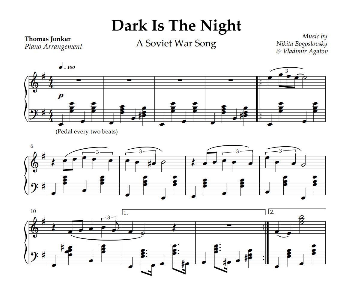 Songs of Rebellion - Piano Sheet Music Collection (Bella Ciao, Dark Is The Night & More)