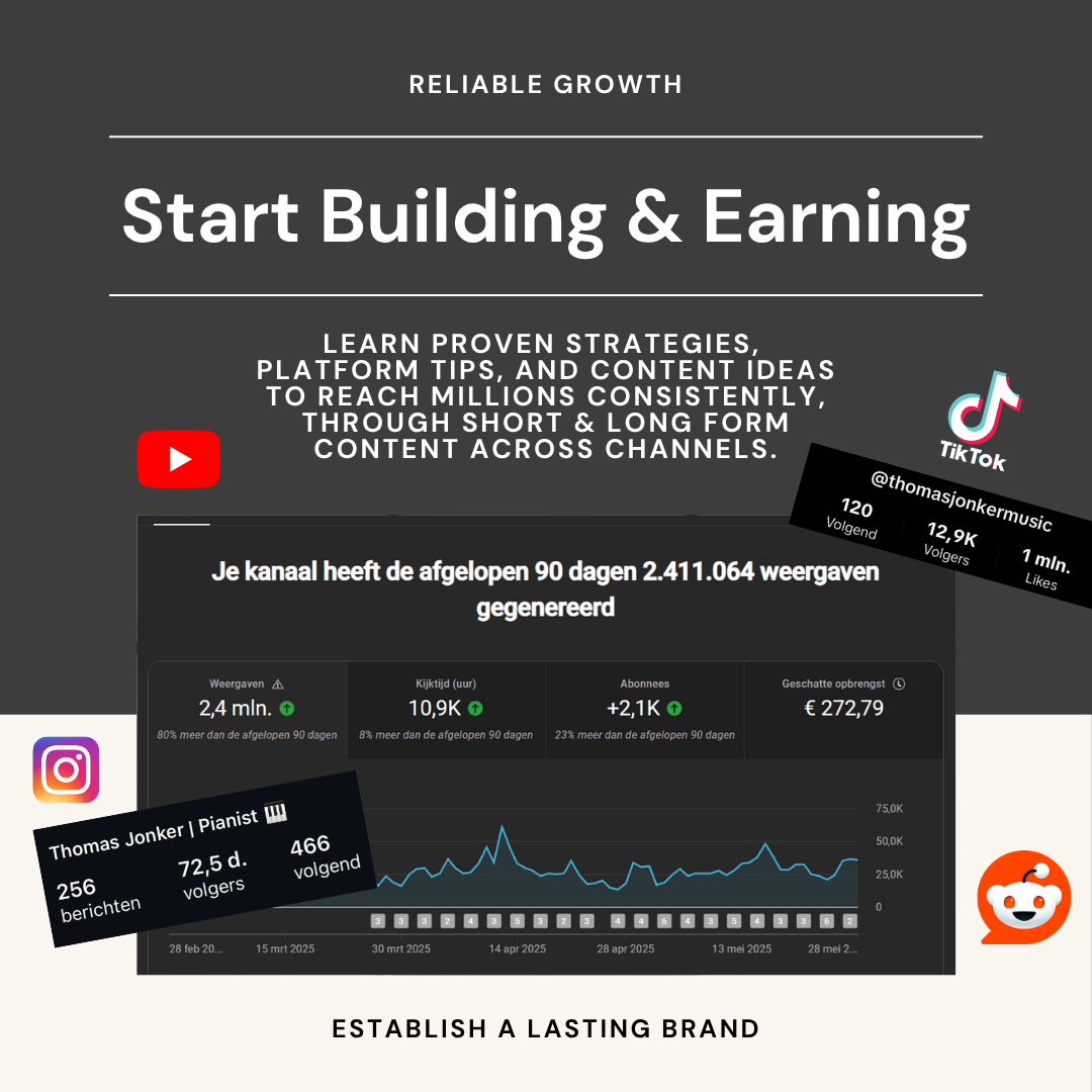 How to grow on social media as a pianist and monetize